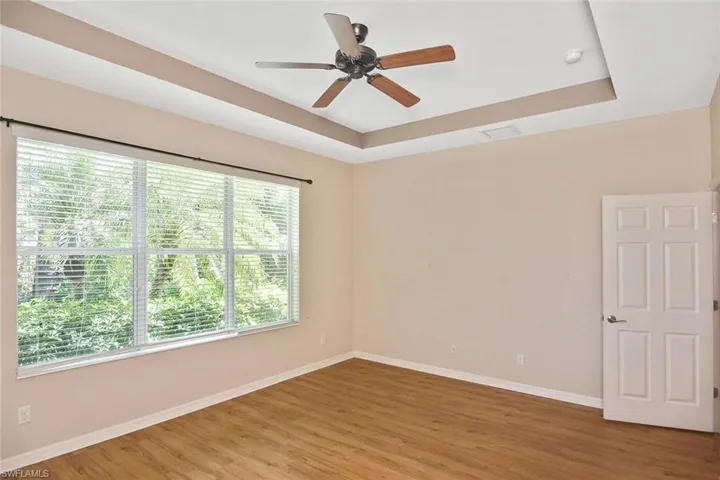 Tray ceilings in primary bedroom