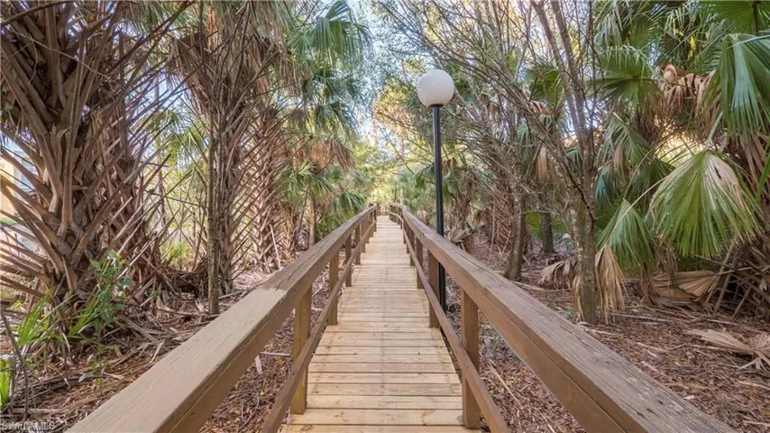 Boardwalk through the preserve, perfect for a morning walk!