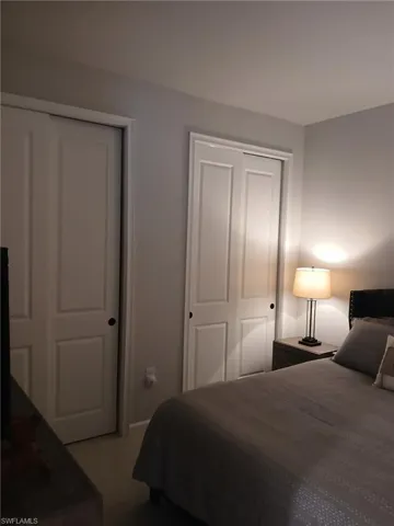 Bedroom with two closets