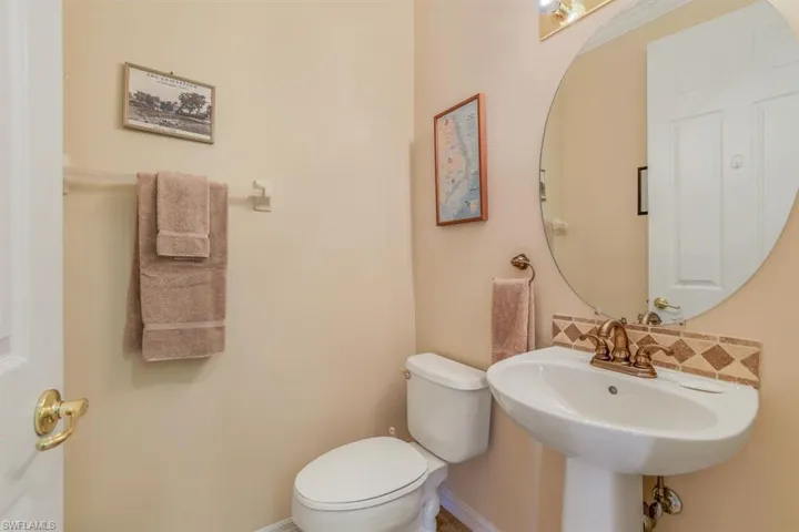 Half Bath off Family Room