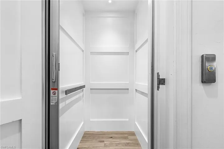 Pantry featuring elevator