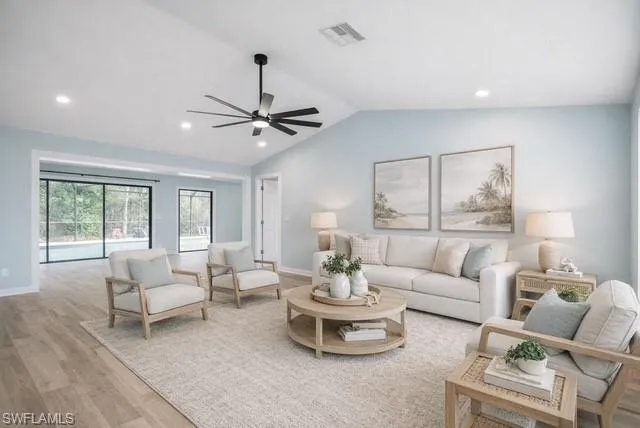 virtual staged living room