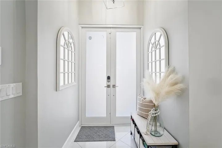 View of tiled entrance foyer