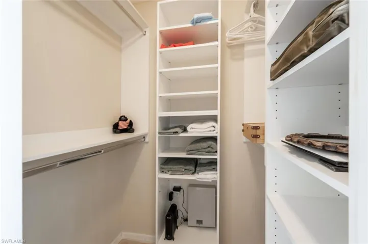 View of spacious closet