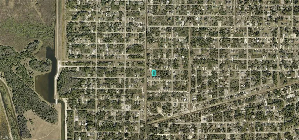 Aerial Map. Displaying the property's location within its geographic area