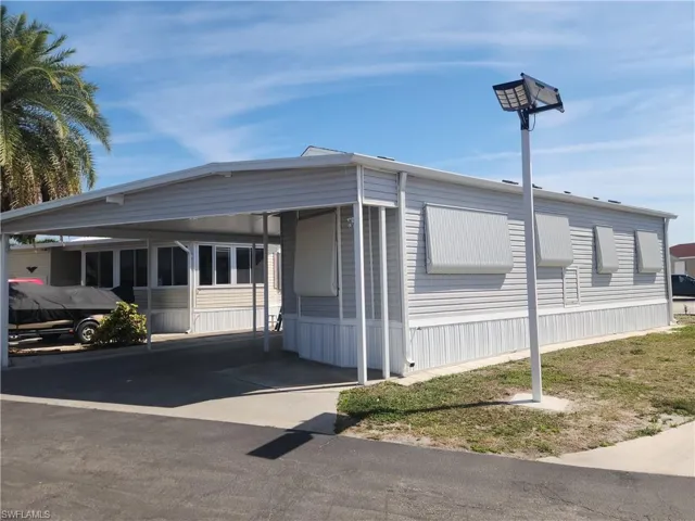 Front and side view of home