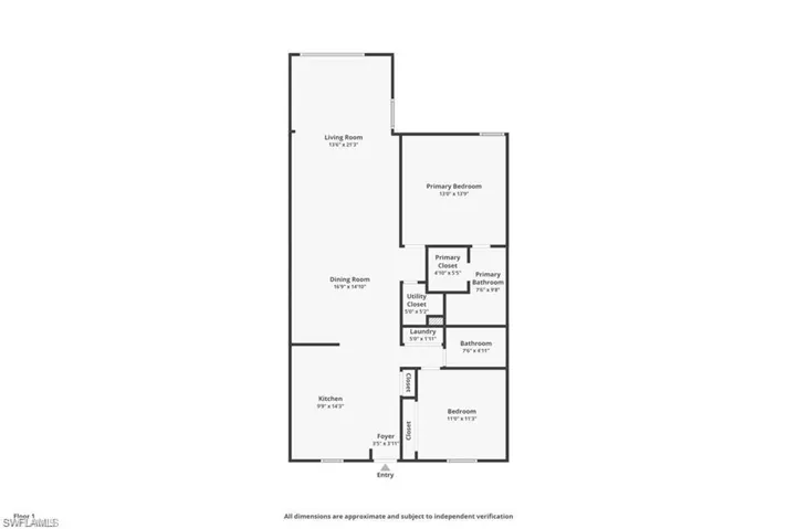 Floorplan shows split bedrooms