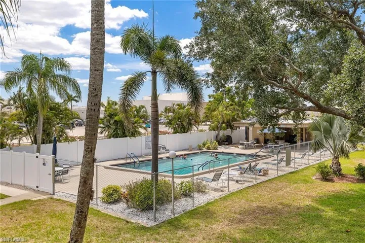 Your view of pool beside condo