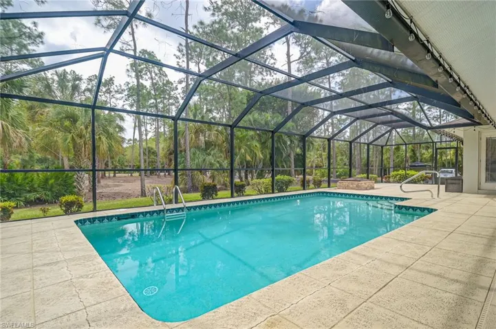 View of pool and access from Master bedroom