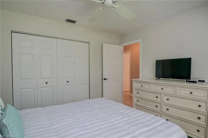 View of closet area within 2nd bedroom