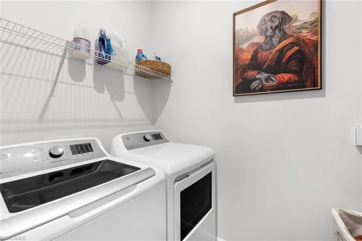Laundry room with independent washer and dryer