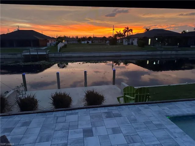 View of water feature featuring a boat dock