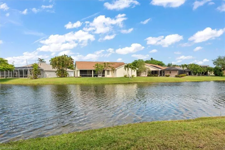 From across the lake , looking back at house.