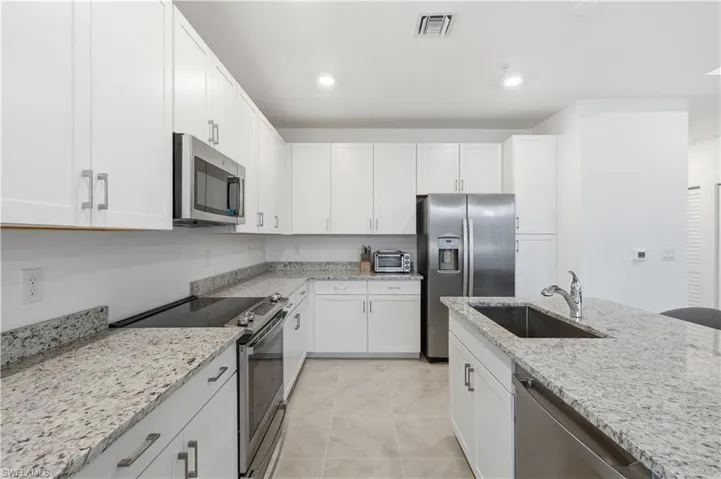 View of kitchen.