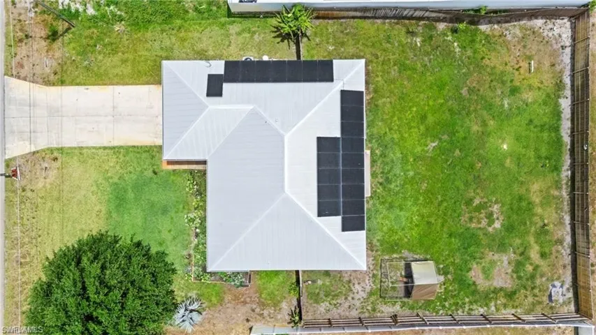 View from above of property