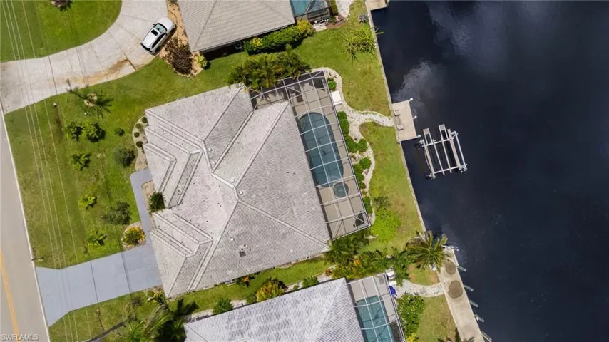 View from above of property