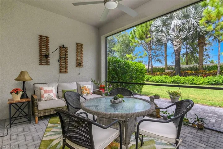 Wonderful screened in patio with fully private view!