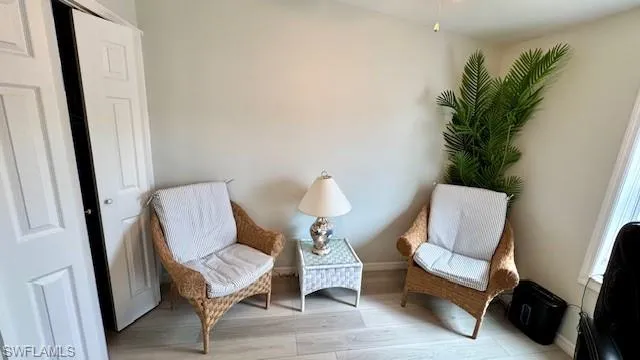 3rd Bedroom used as an office with view of the pond