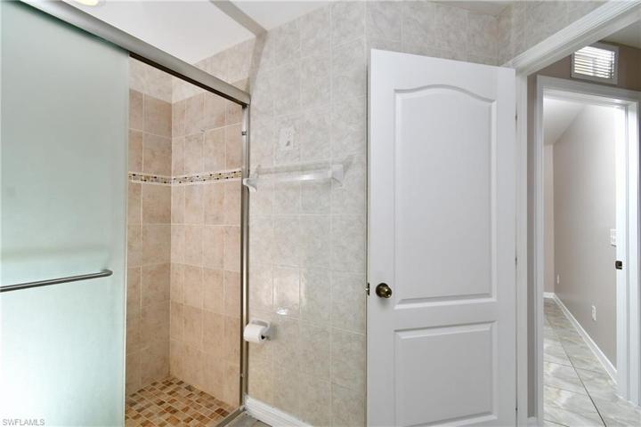 Shower in guest bathroom.