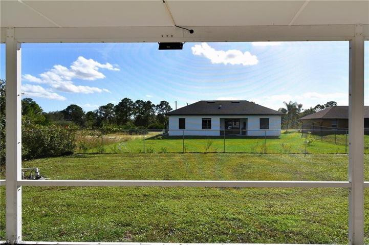 New house behind.