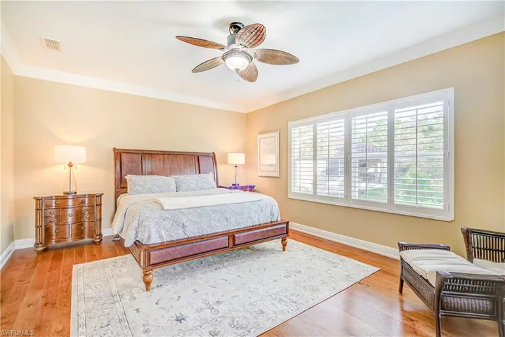 Main Bedroom with his and her walk in closets