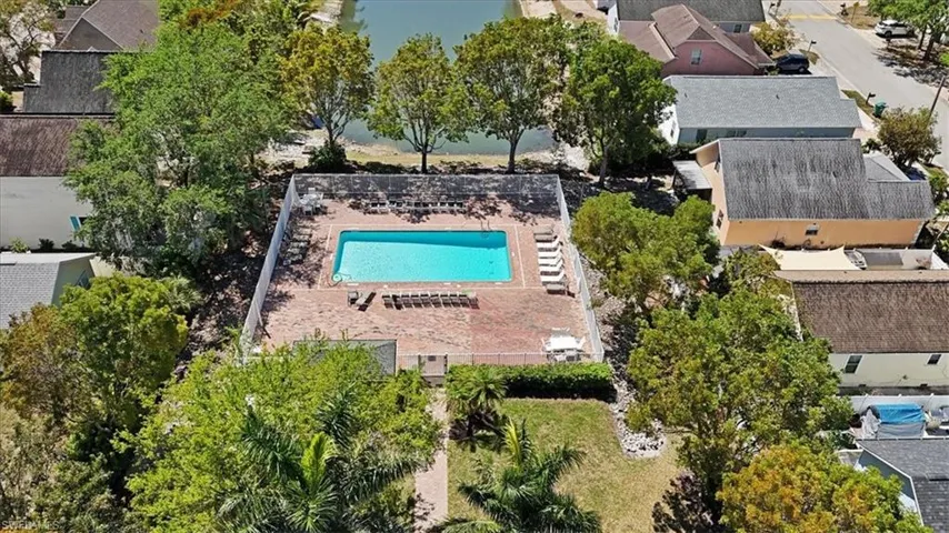 Community pool - aerial view