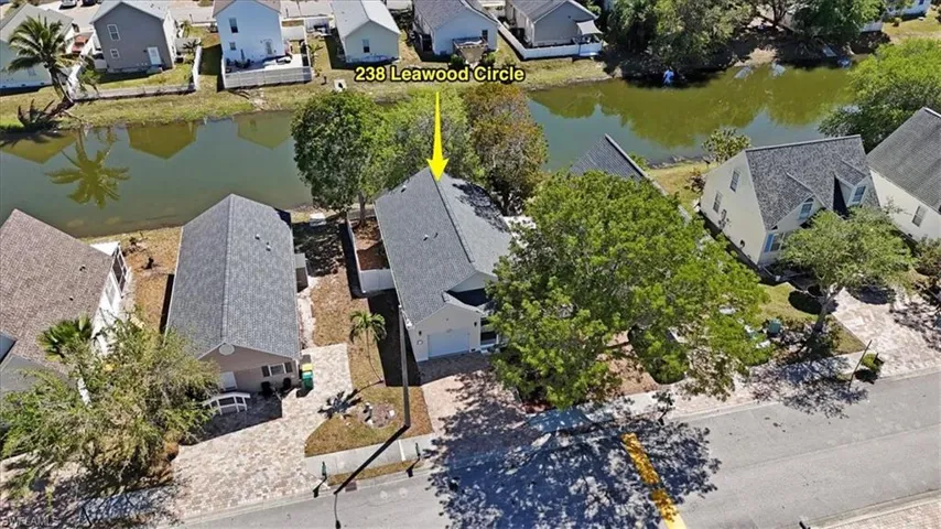 Aerial view of home