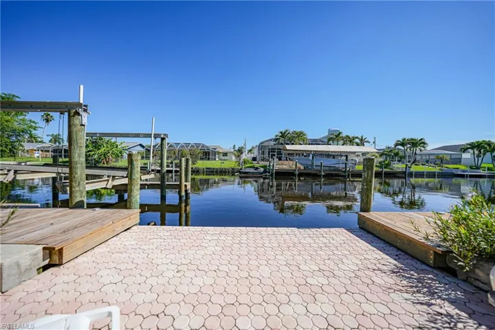 Pavered Decking of dock