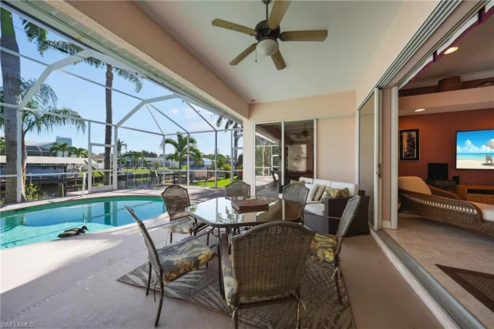 Covered back patio
