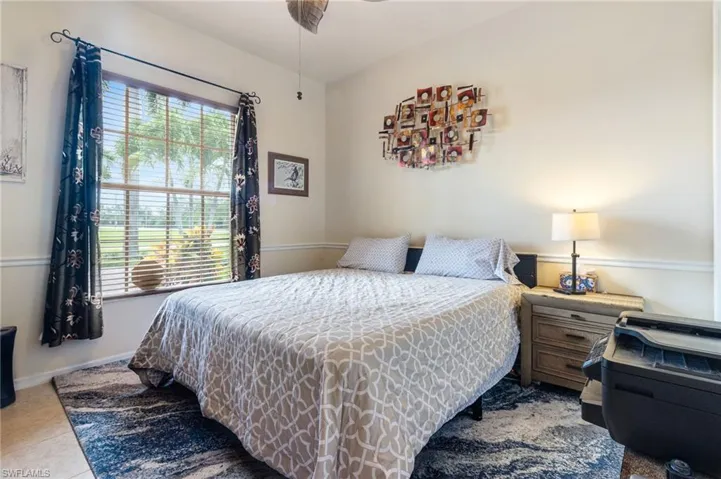View of tiled bedroom