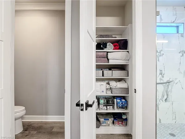 View of linen closet