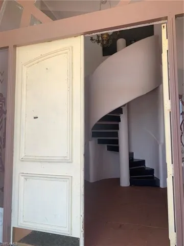 View of stairway