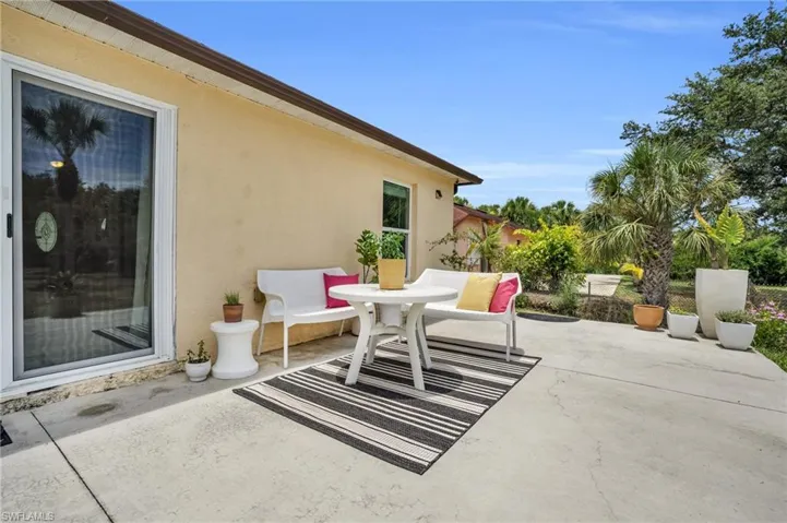View of patio