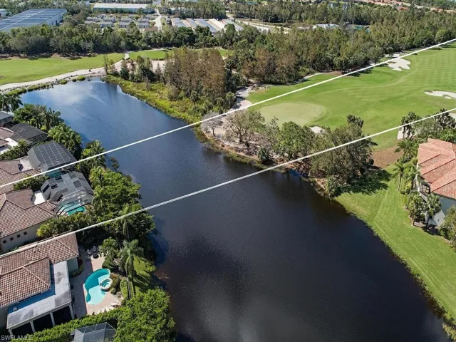 Aerial Lake & Golf Course View