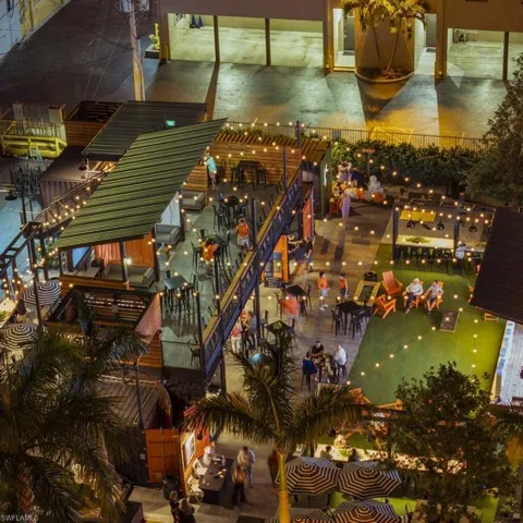 Nearby: River District patio dining and nightlife, downtown Fort Myers
