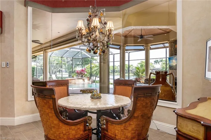 Kitchen area breakfast nook