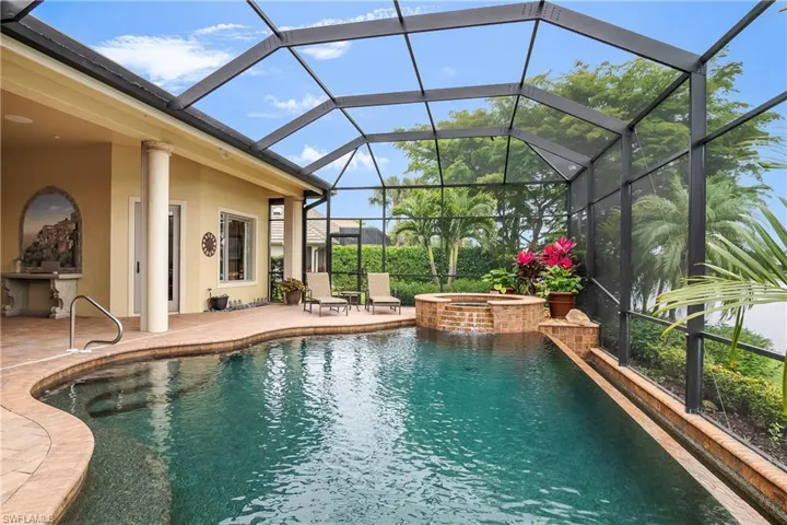Resort style pool with generous length for water exercise or just relaxing. Pool and spa heated by natural gas.