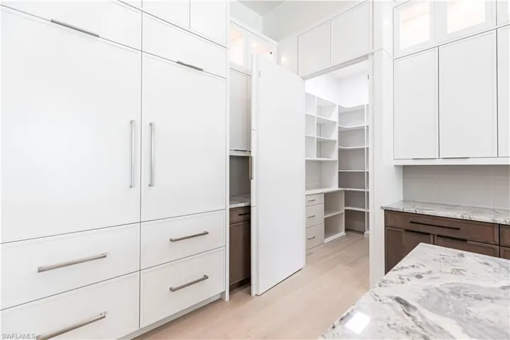 Double Sub Zero Refrigerators/Freezers & Walk-in Pantry