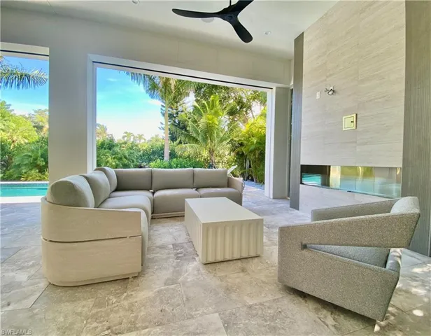 Fireplace with TV Hookup in Place