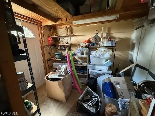 View of storage room