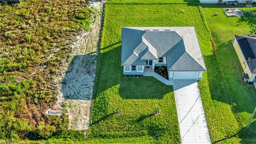 View from above of property