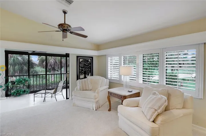 SITTING AREA, VIEW TO LAKE
