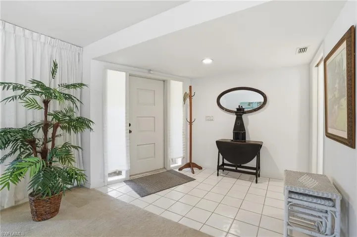 Foyer Area welcomes guests.