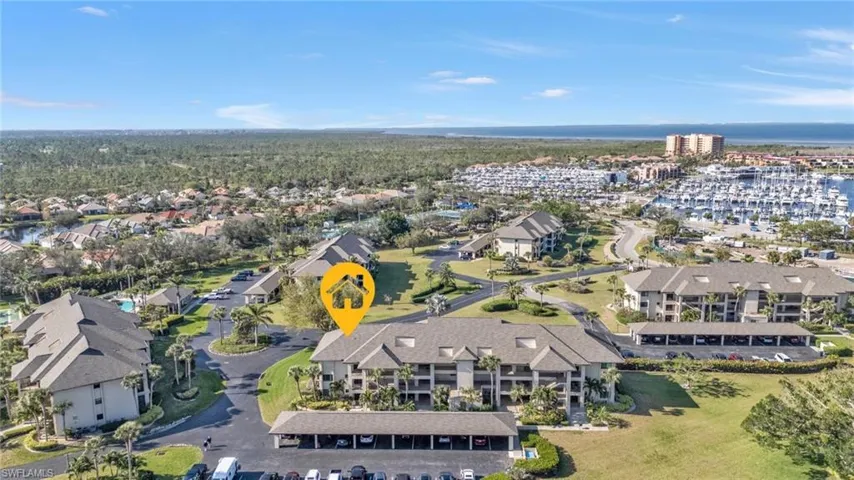 Bird's eye view with a residential view