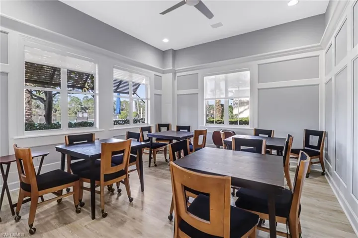 Clubhouse cardroom