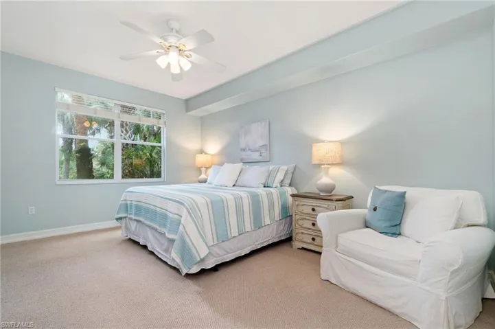 Generous primary bedroom