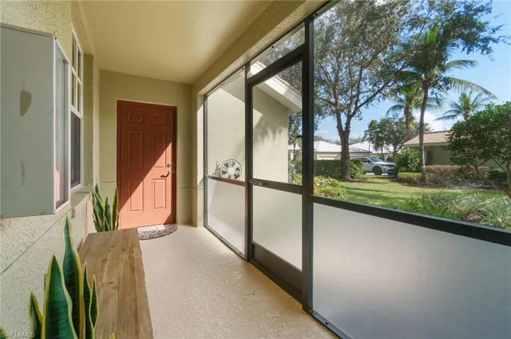 Covered entry to garage