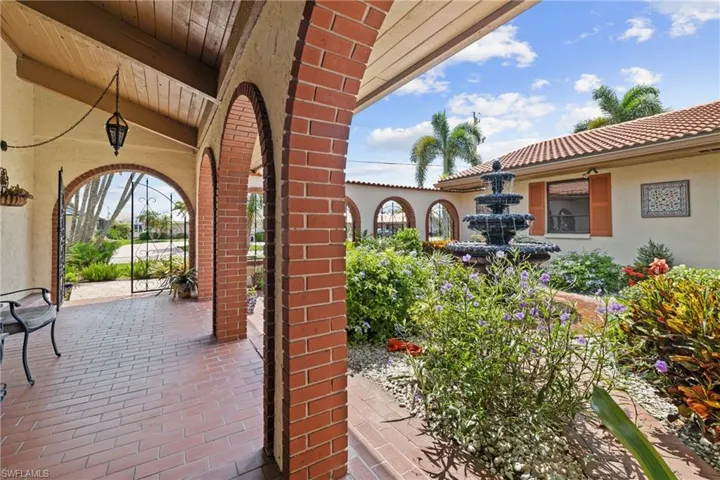 View of patio