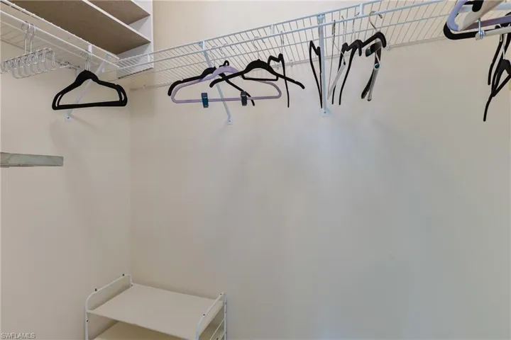 View of spacious closet