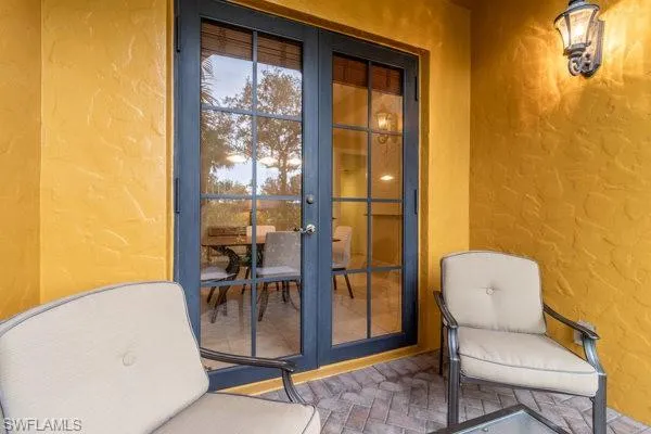 View of exterior entry with french doors